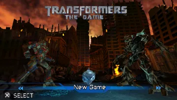 Transformers - The Game (EU) screen shot title